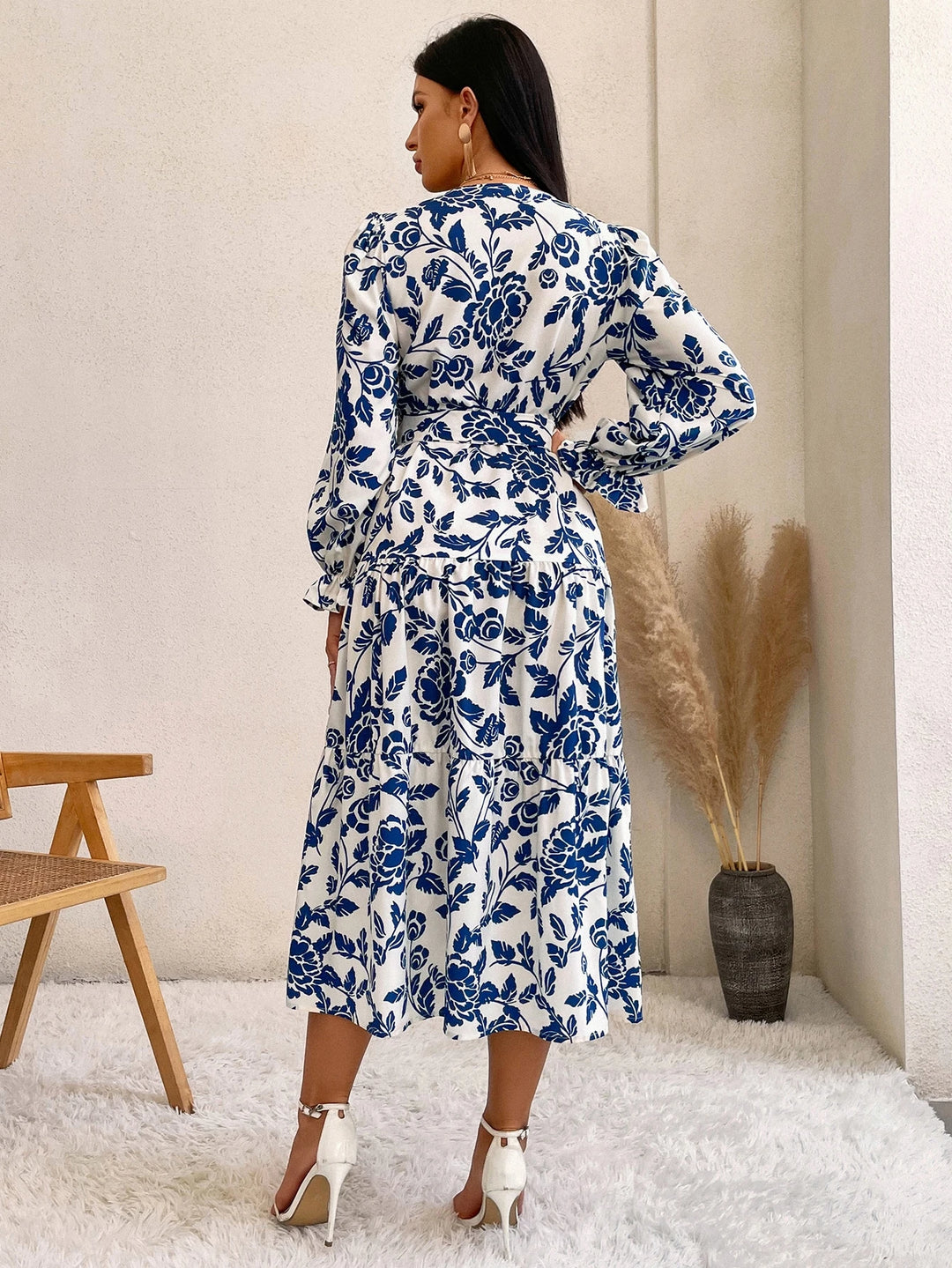 Rochie midi SHEIN, mix culori