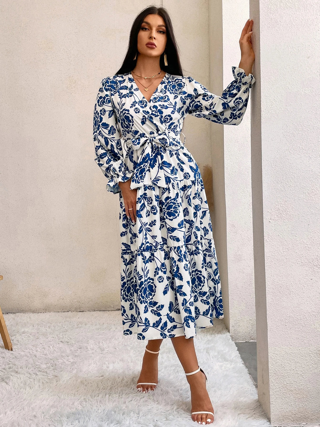 Rochie midi SHEIN, mix culori