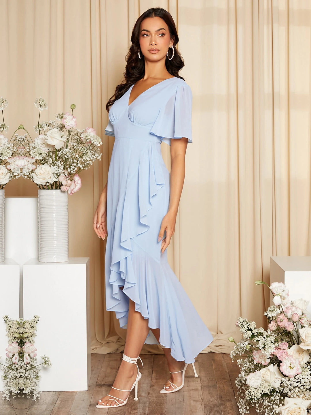 Rochie midi SHEIN, albastru