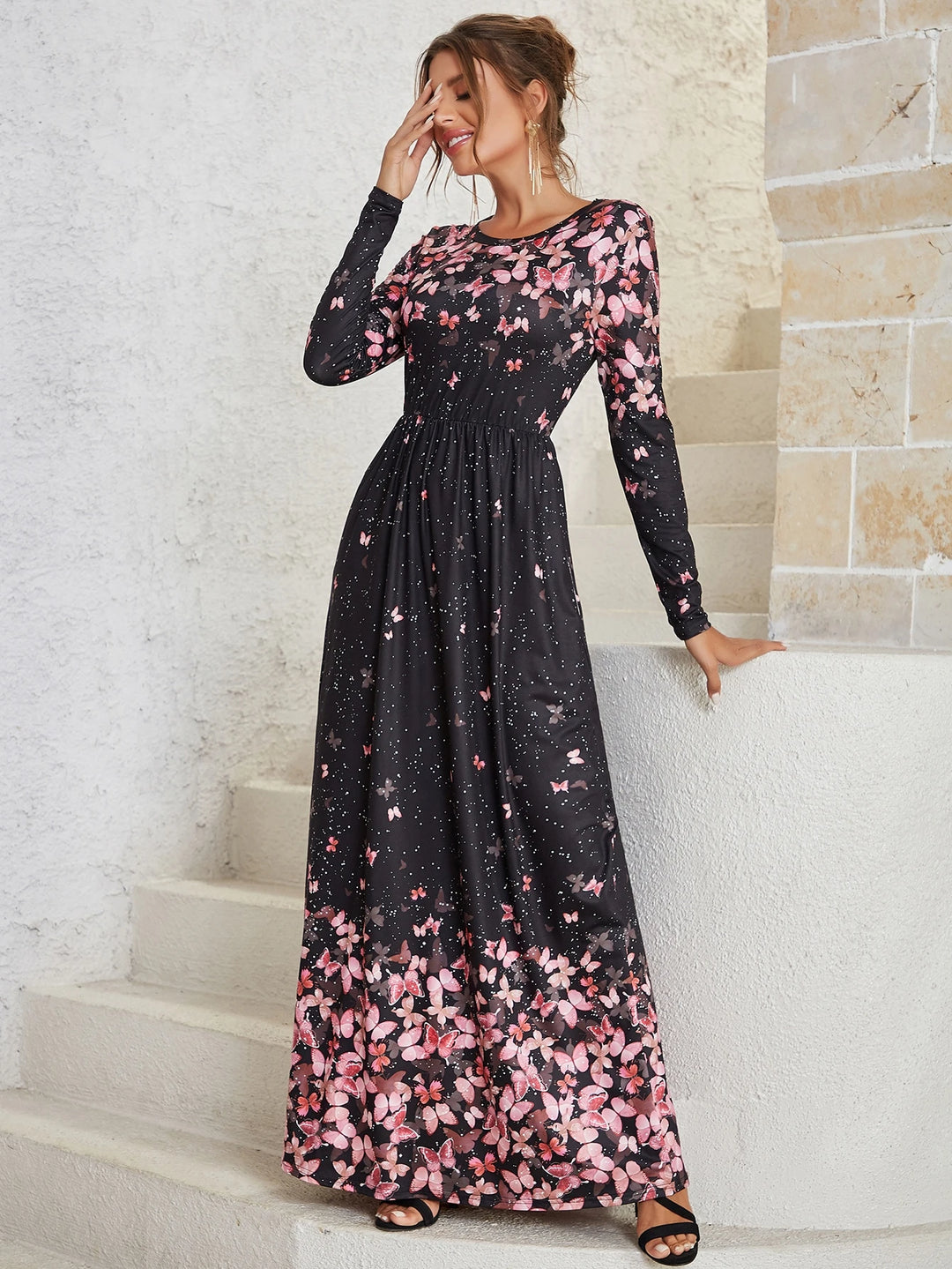 Rochie maxi SHEIN, mix culori