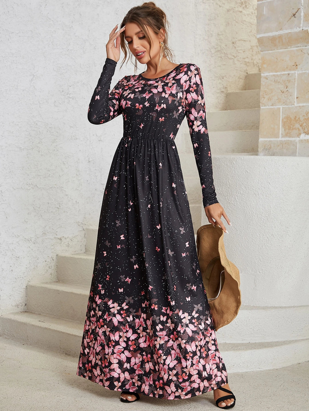 Rochie maxi SHEIN, mix culori