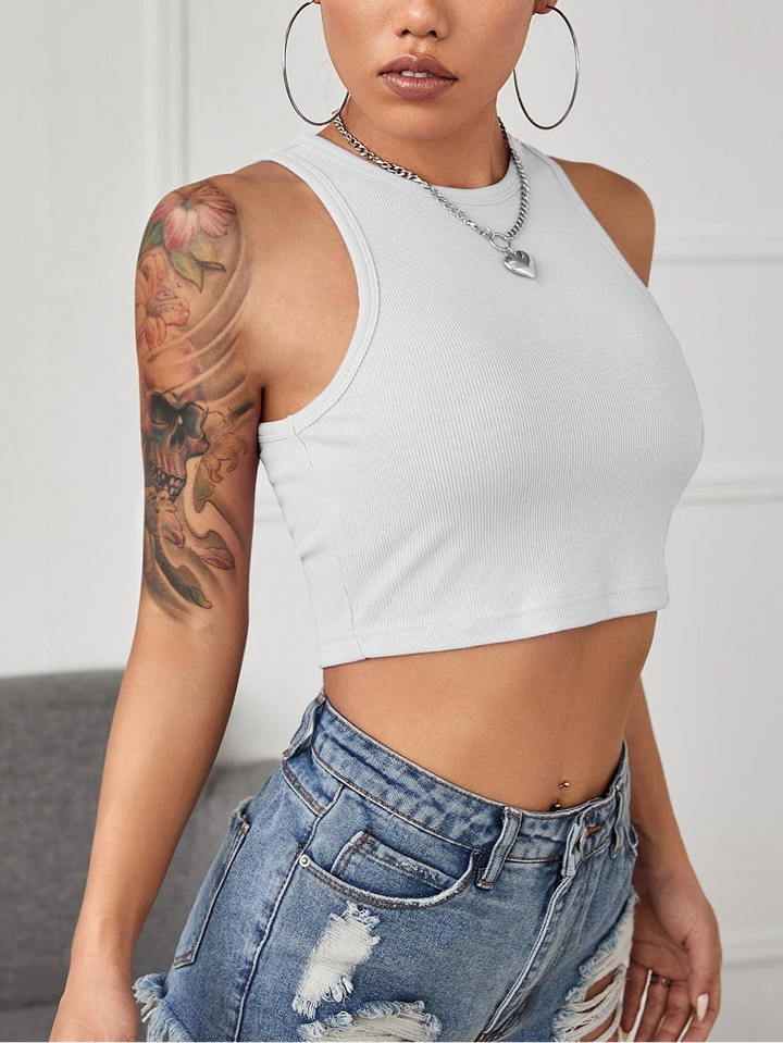 Top SHEIN, alb