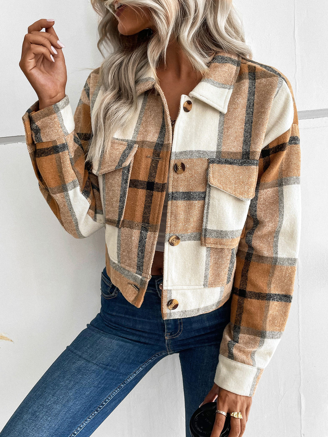 SHEIN kabát, khaki