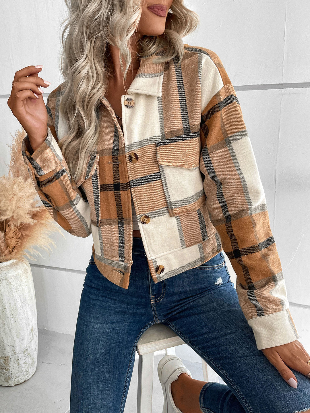 SHEIN kabát, khaki