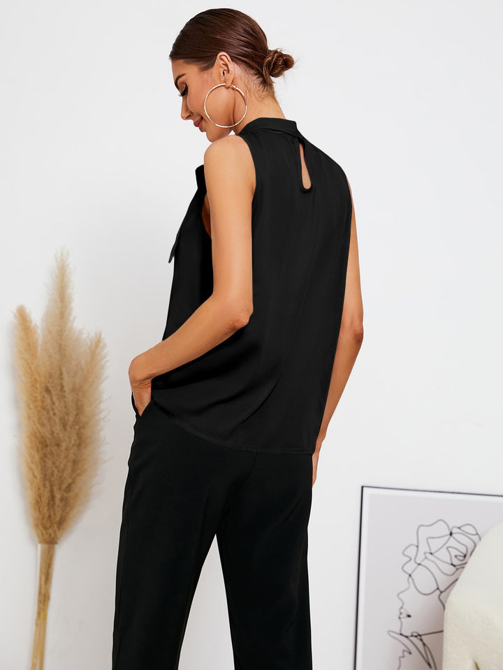 Bluza fără mâneci SHEIN, negru