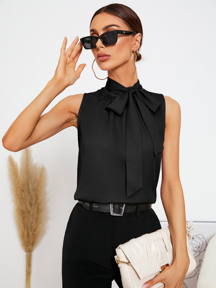 Bluza fără mâneci SHEIN, negru