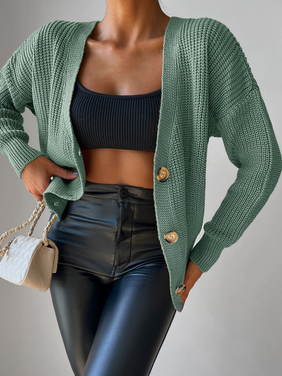 Cardigan SHEIN, verde