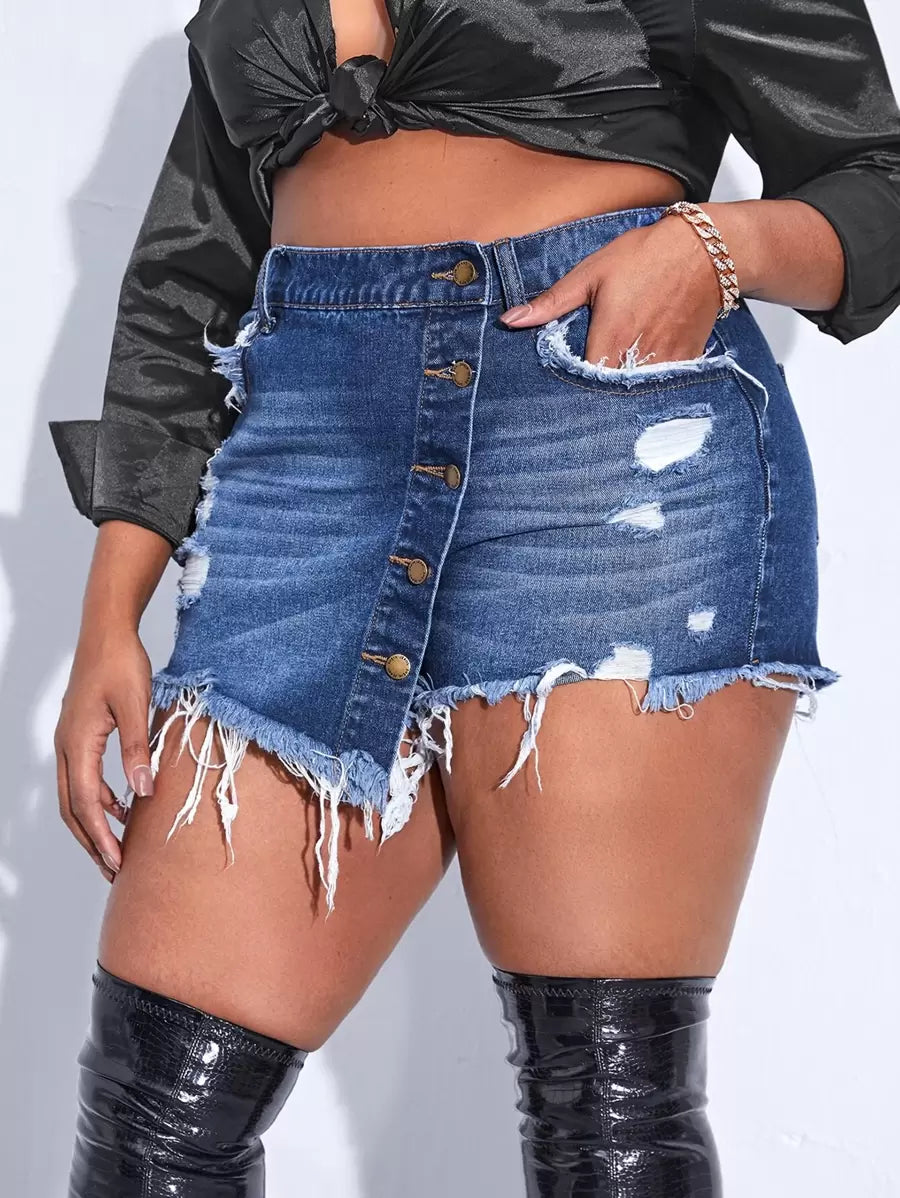 Fustă pantalon SHEIN, albastru