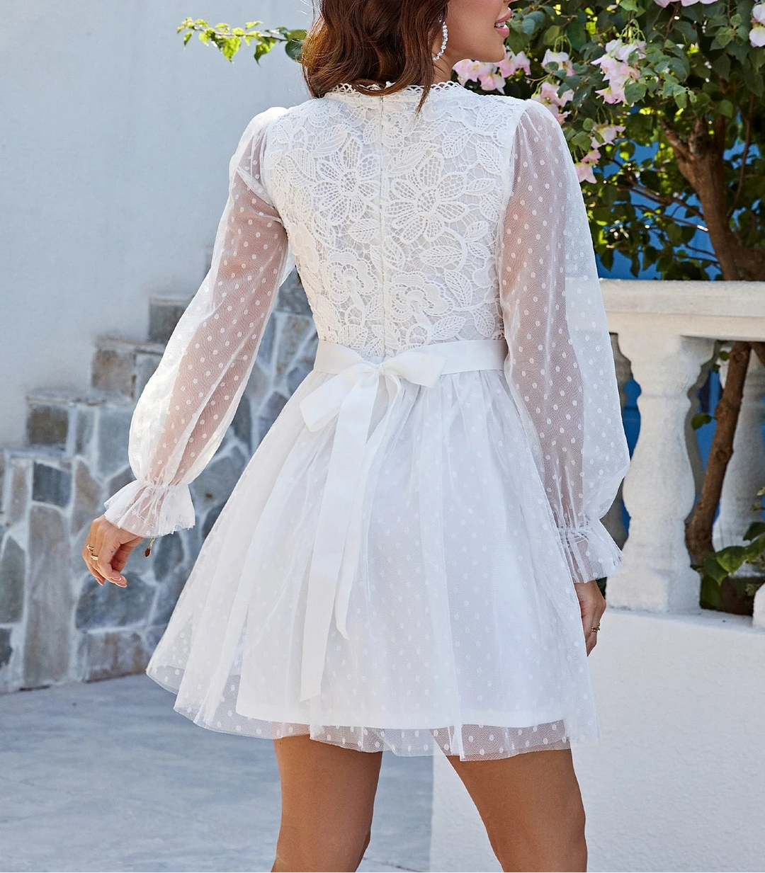 Rochie mini SHEIN, alb