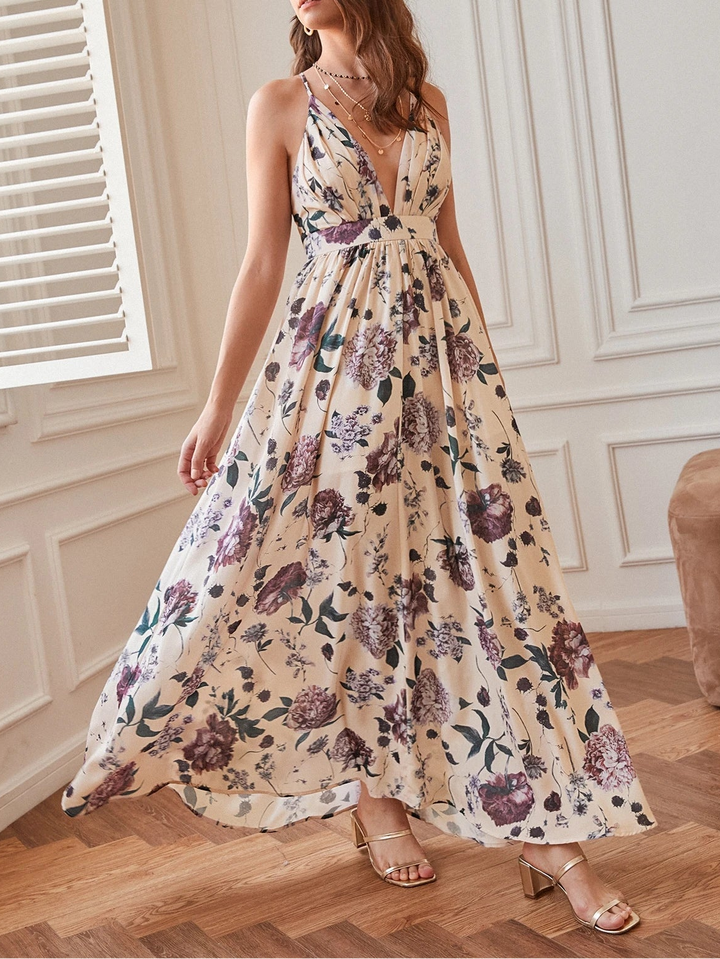 Rochie maxi SHEIN, mix culori