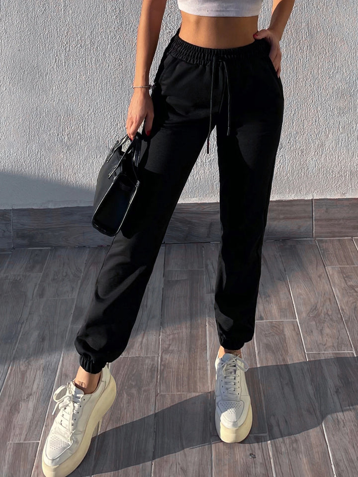 Pantaloni de trening SHEIN, negru