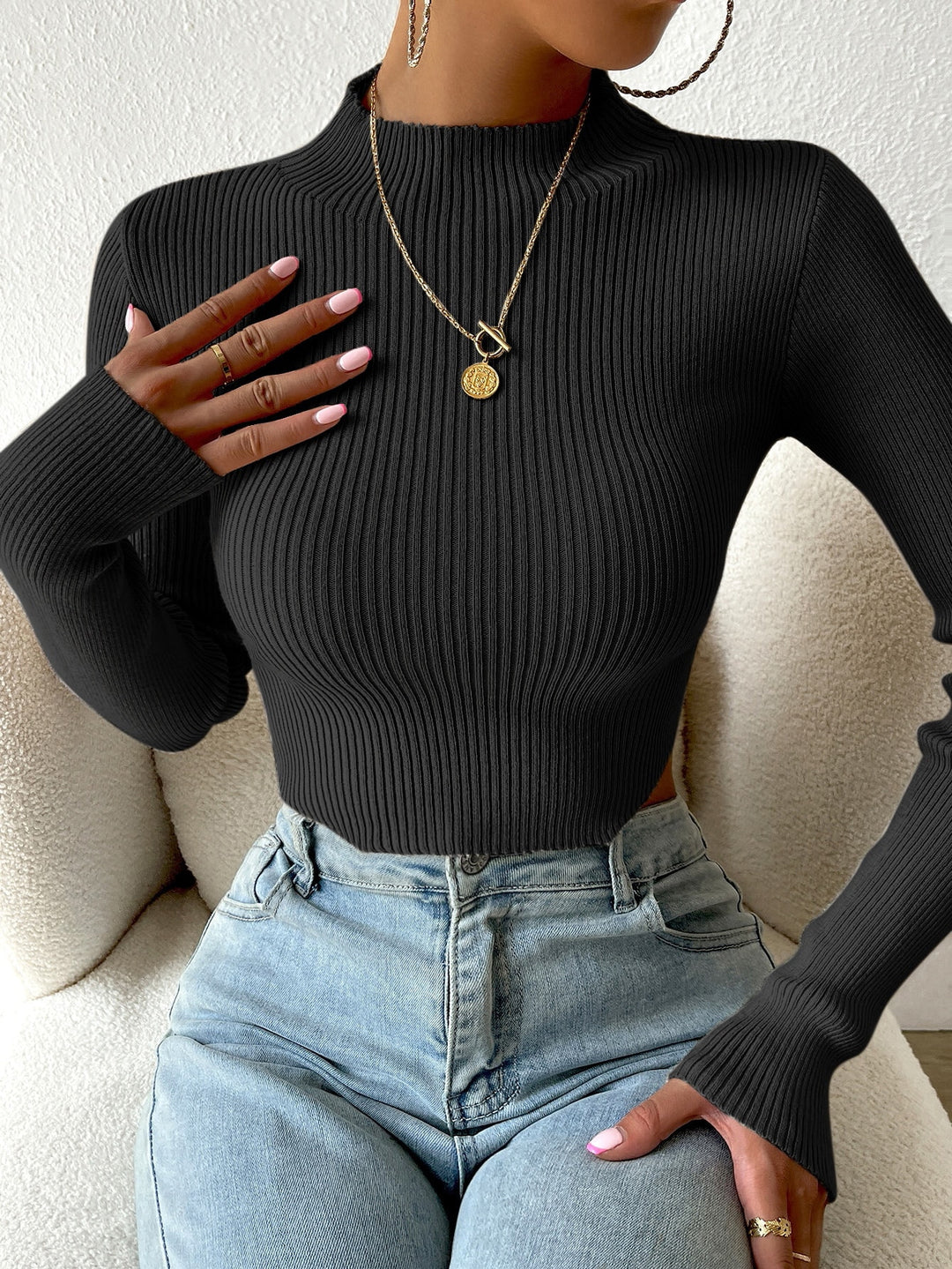 Pulover SHEIN, negru