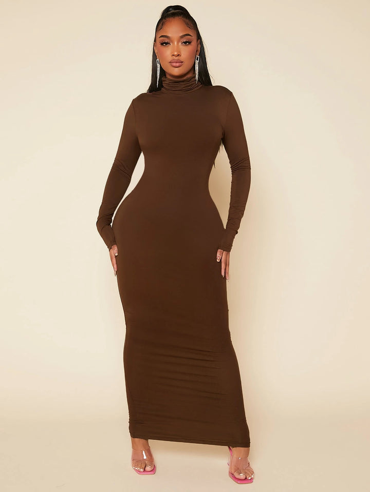 SHEIN Maxi Dress, Brown