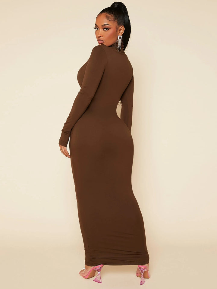 SHEIN Maxi Dress, Brown