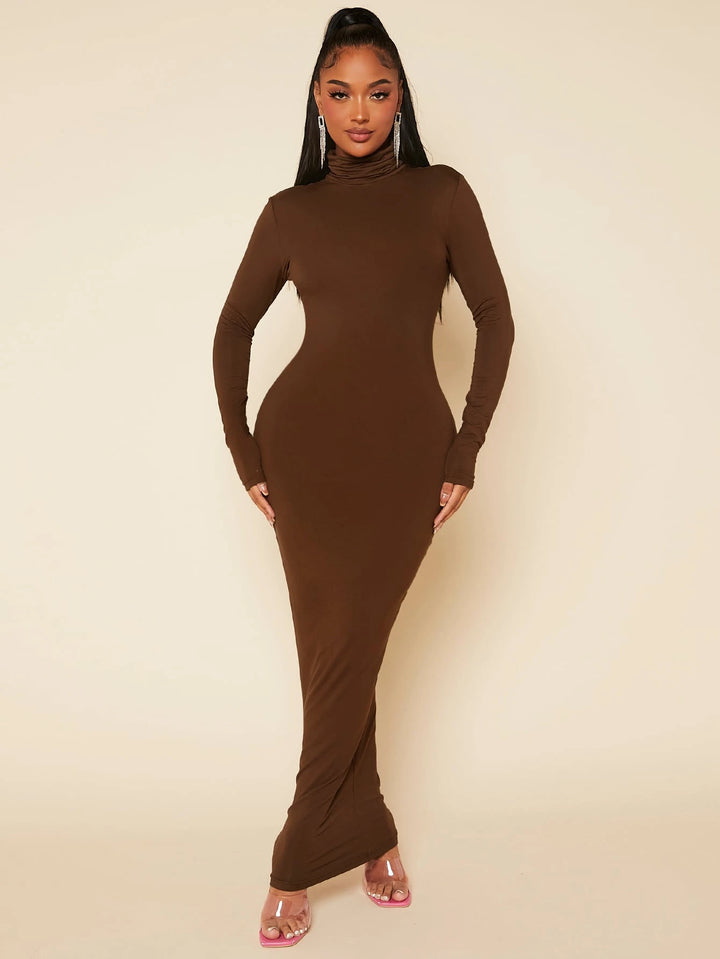 SHEIN Maxi Dress, Brown