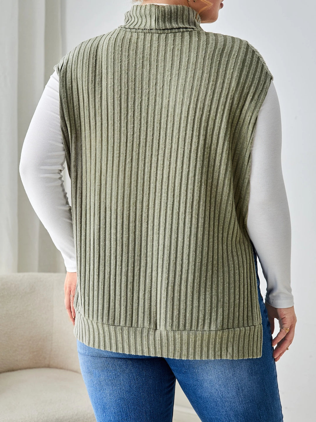Top SHEIN, kaki