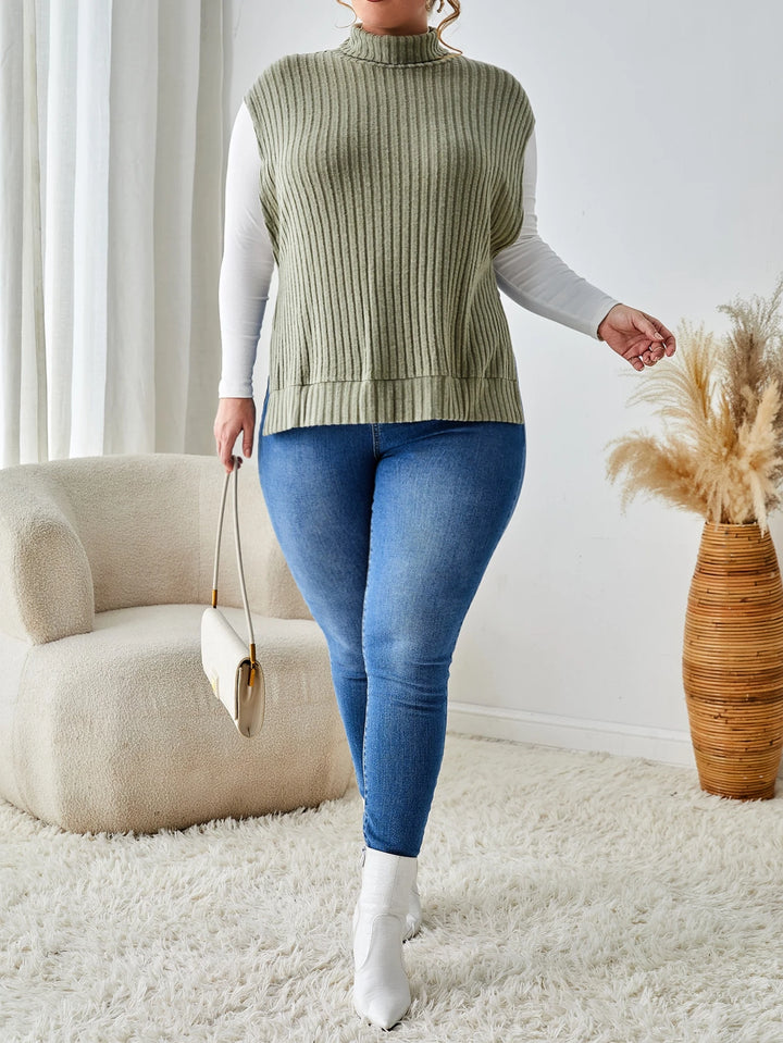 Top SHEIN, kaki