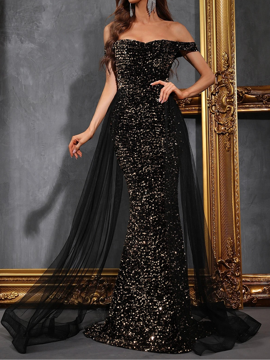 SHEIN Party Dress, Black