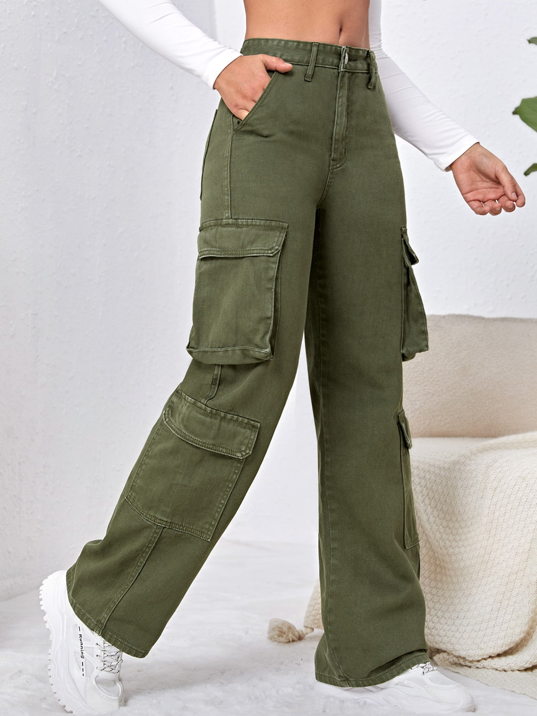 Jeans SHEIN, kaki