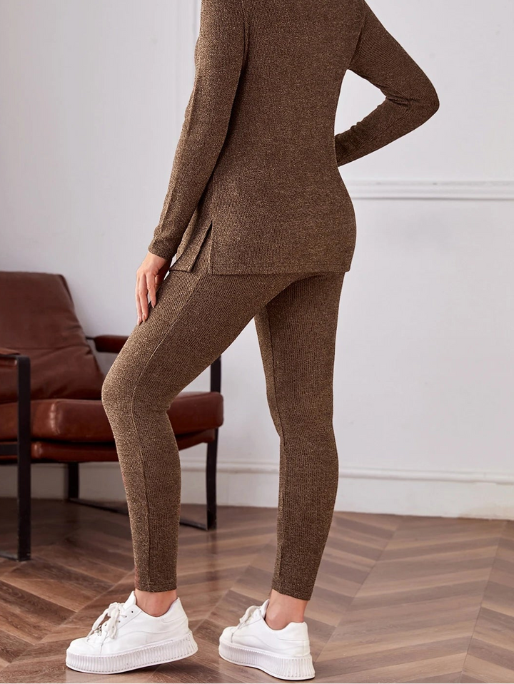 Pantaloni SHEIN, maro