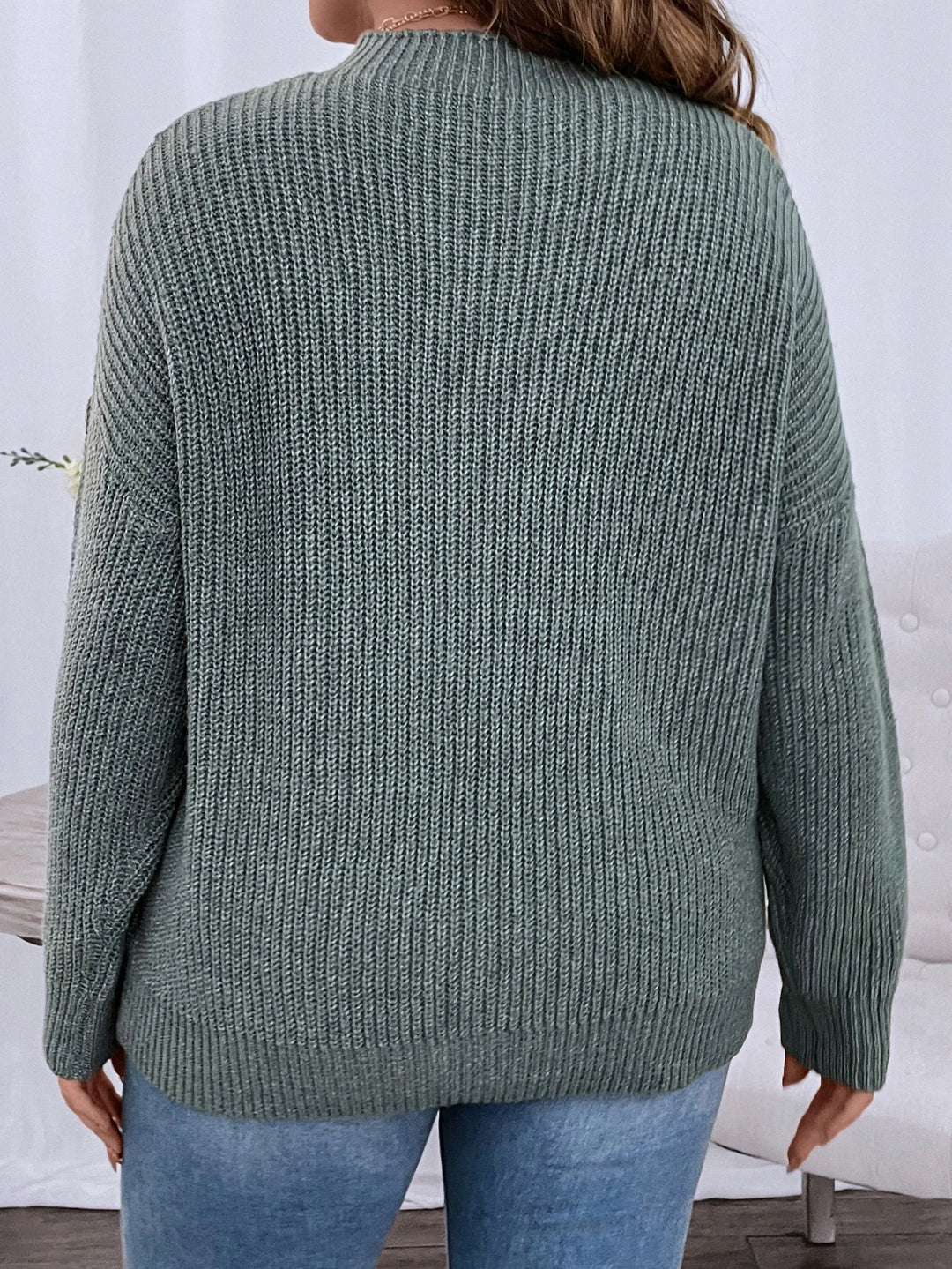 Pulover SHEIN, verde