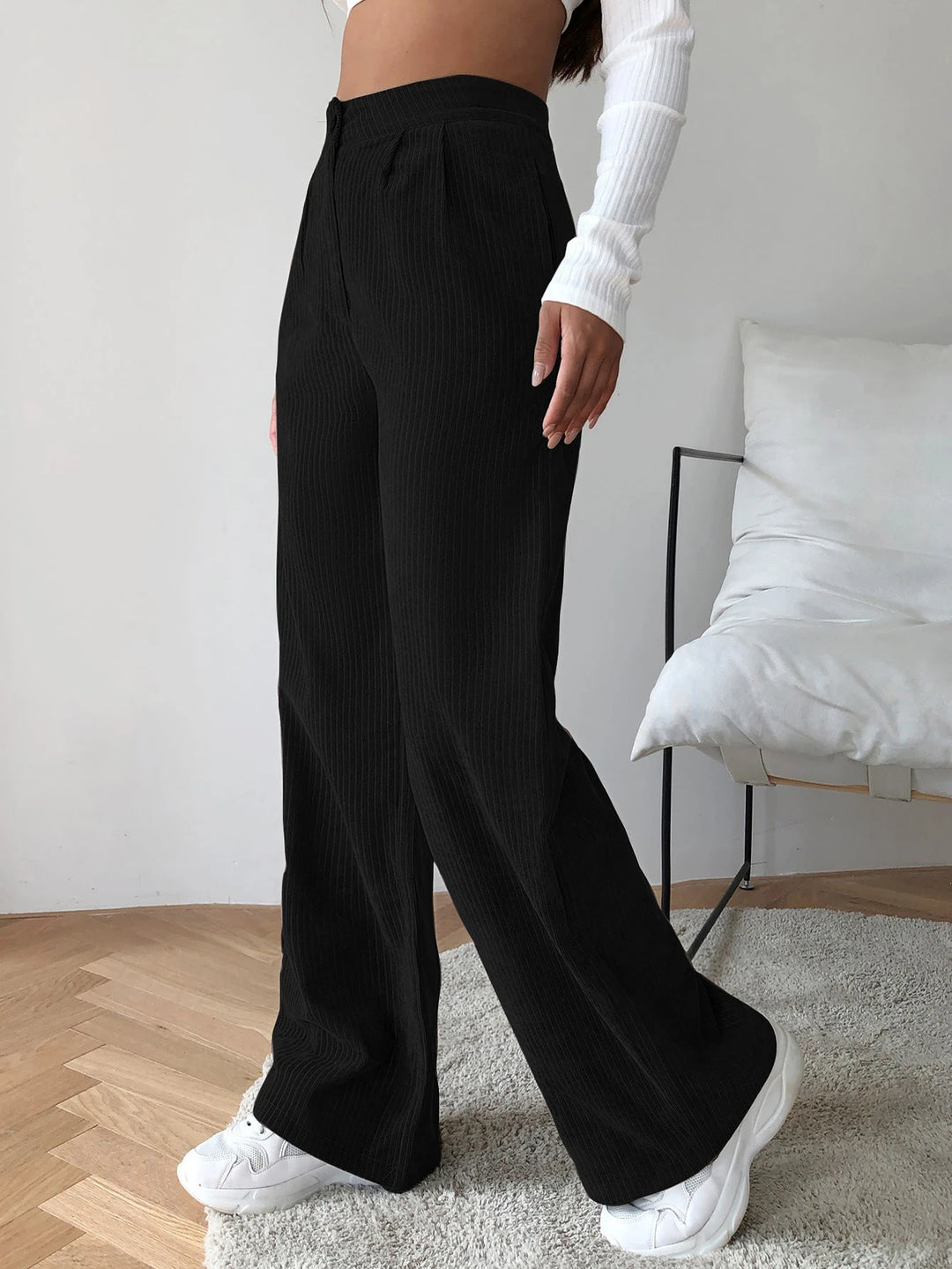 Pantaloni SHEIN, negru