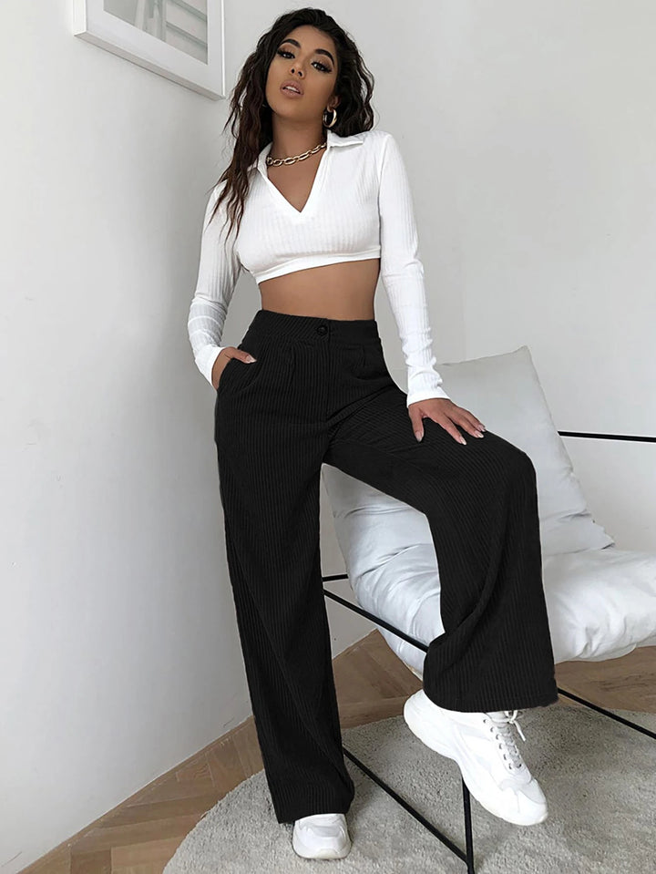 Pantaloni SHEIN, negru