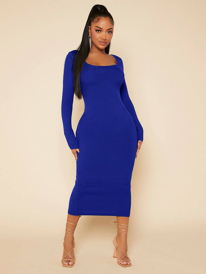 Rochie midi SHEIN, albastru