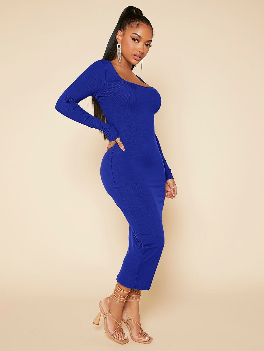 Rochie midi SHEIN, albastru