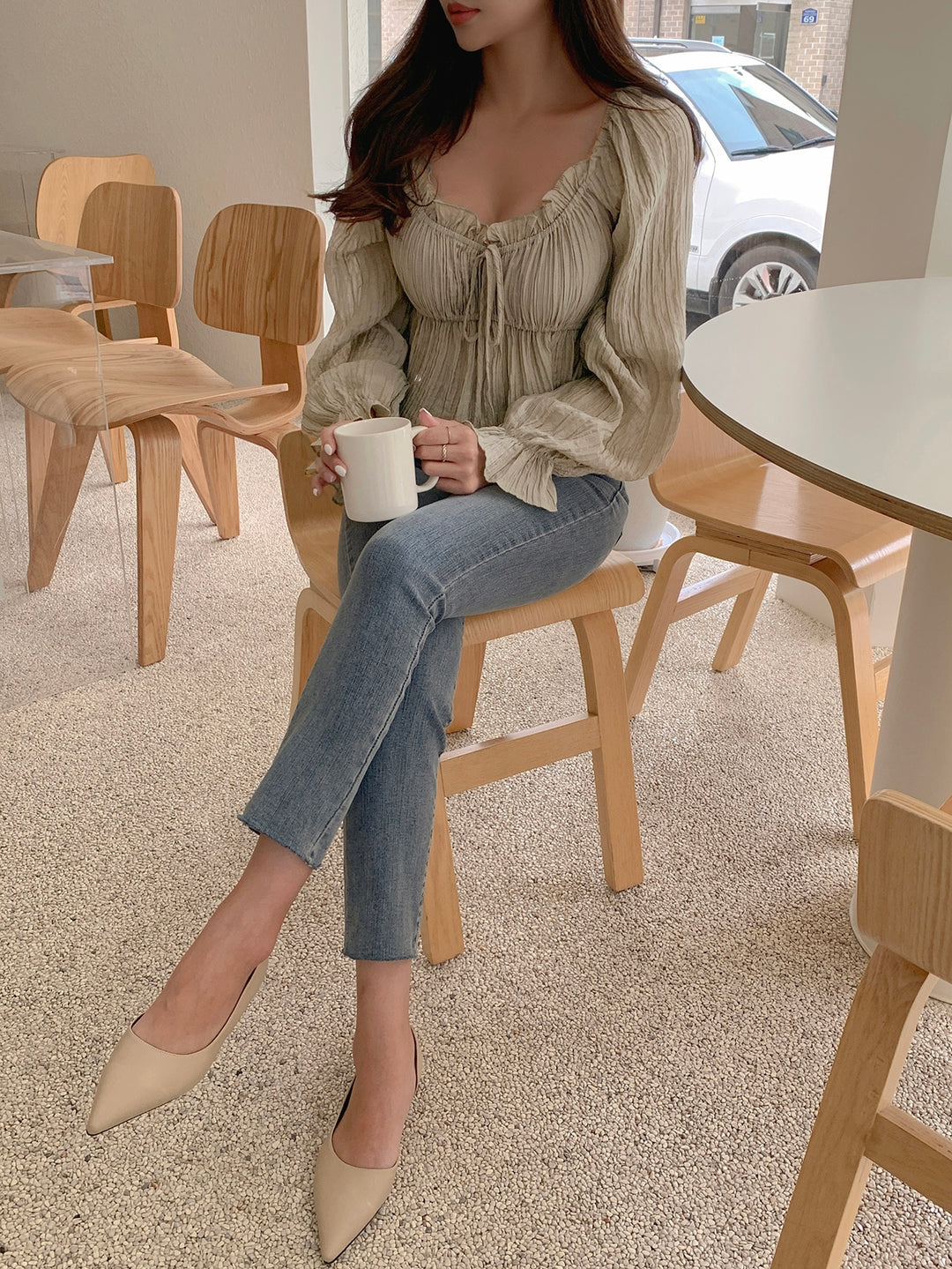 Bluza SHEIN, kaki