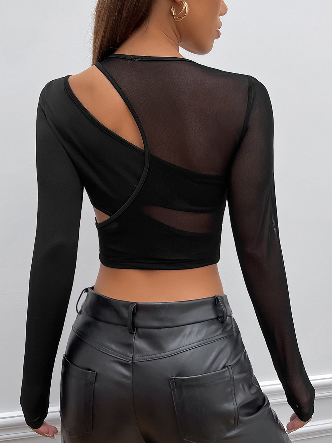 Top SHEIN, negru