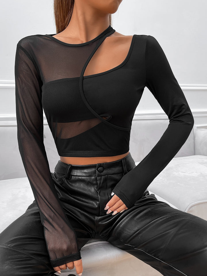 Top SHEIN, negru