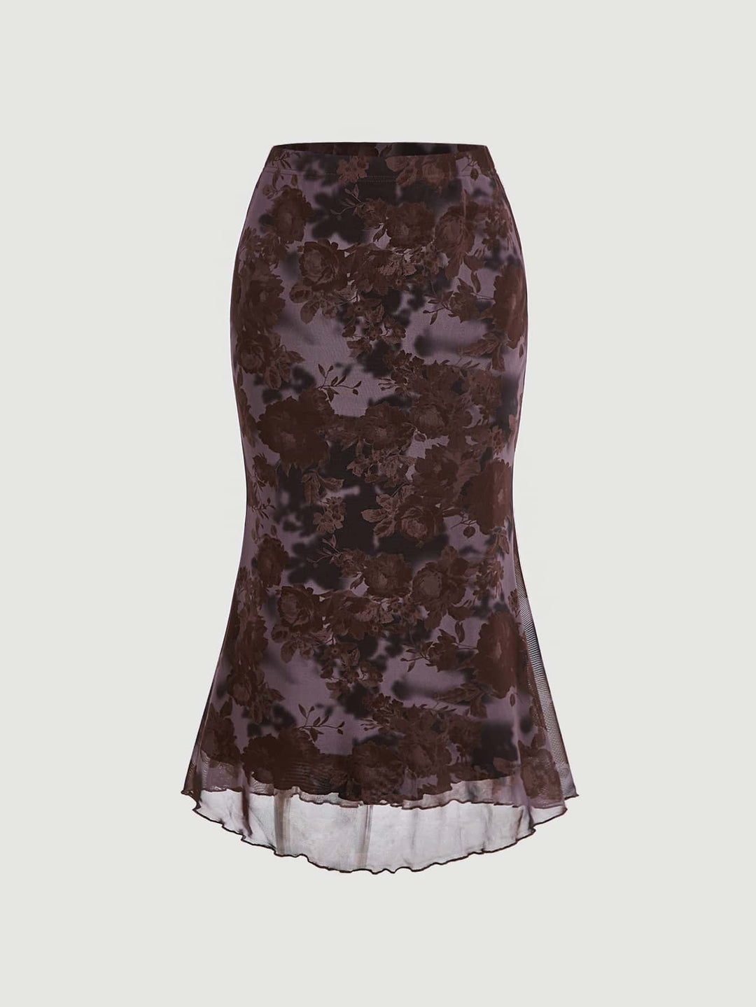 SHEIN midi skirt, mixed colours