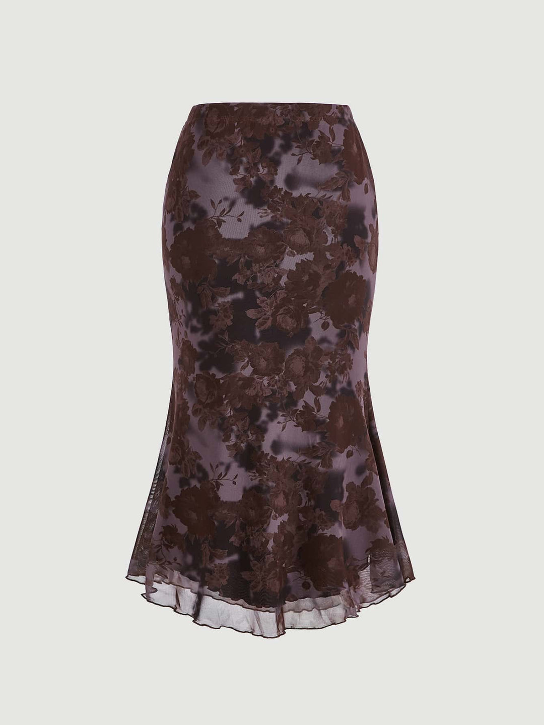 SHEIN midi skirt, mixed colours