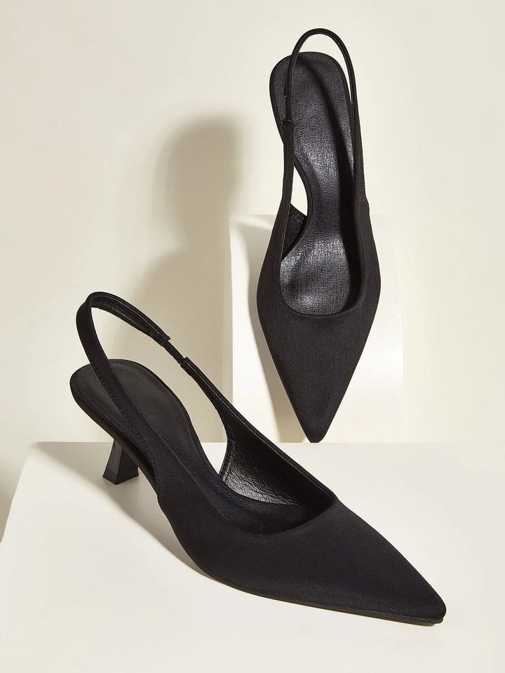 Pantofi cu toc SHEIN, negru