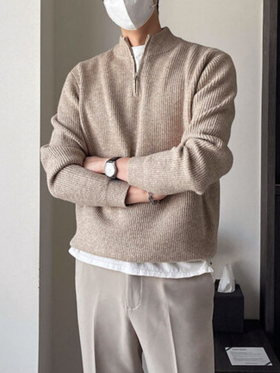 Pulóver SHEIN, khaki