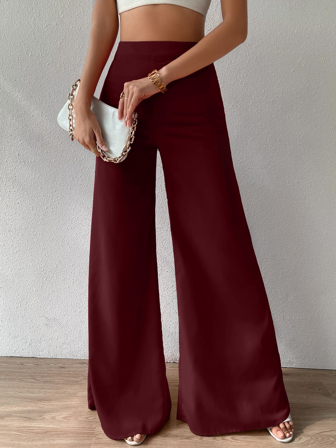 Pantaloni SHEIN, vișiniu