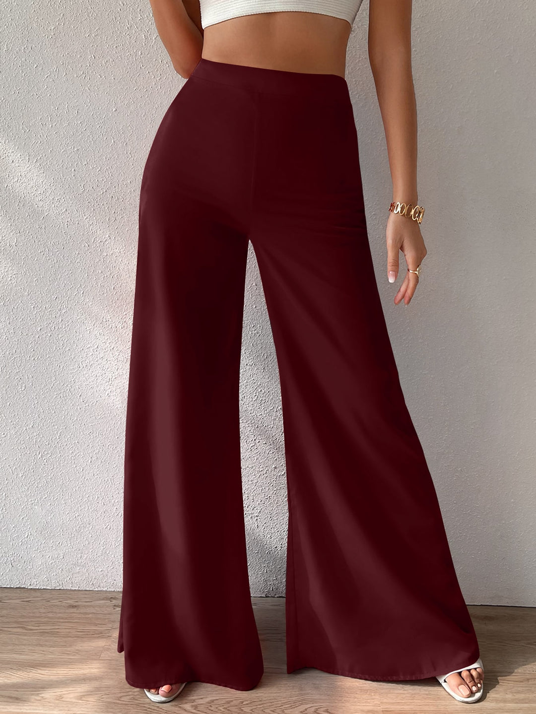 Pantaloni SHEIN, vișiniu