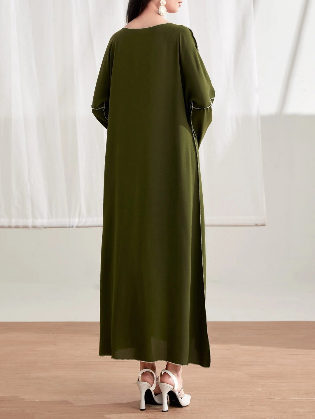 Rochie maxi SHEIN, verde