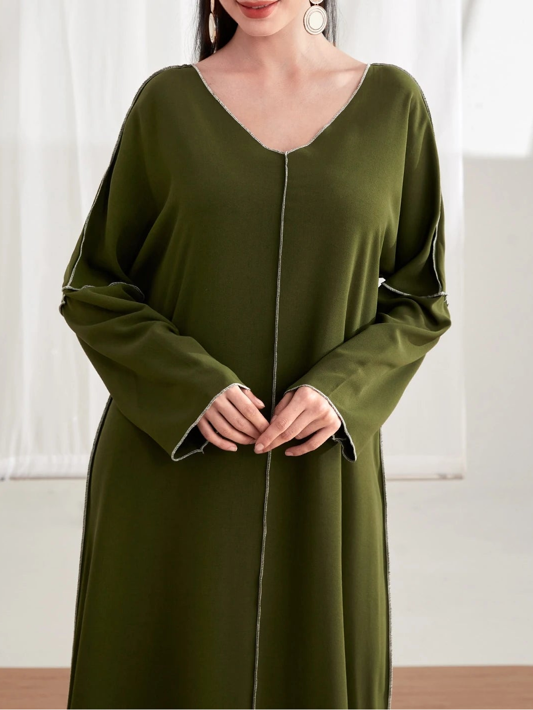Rochie maxi SHEIN, verde