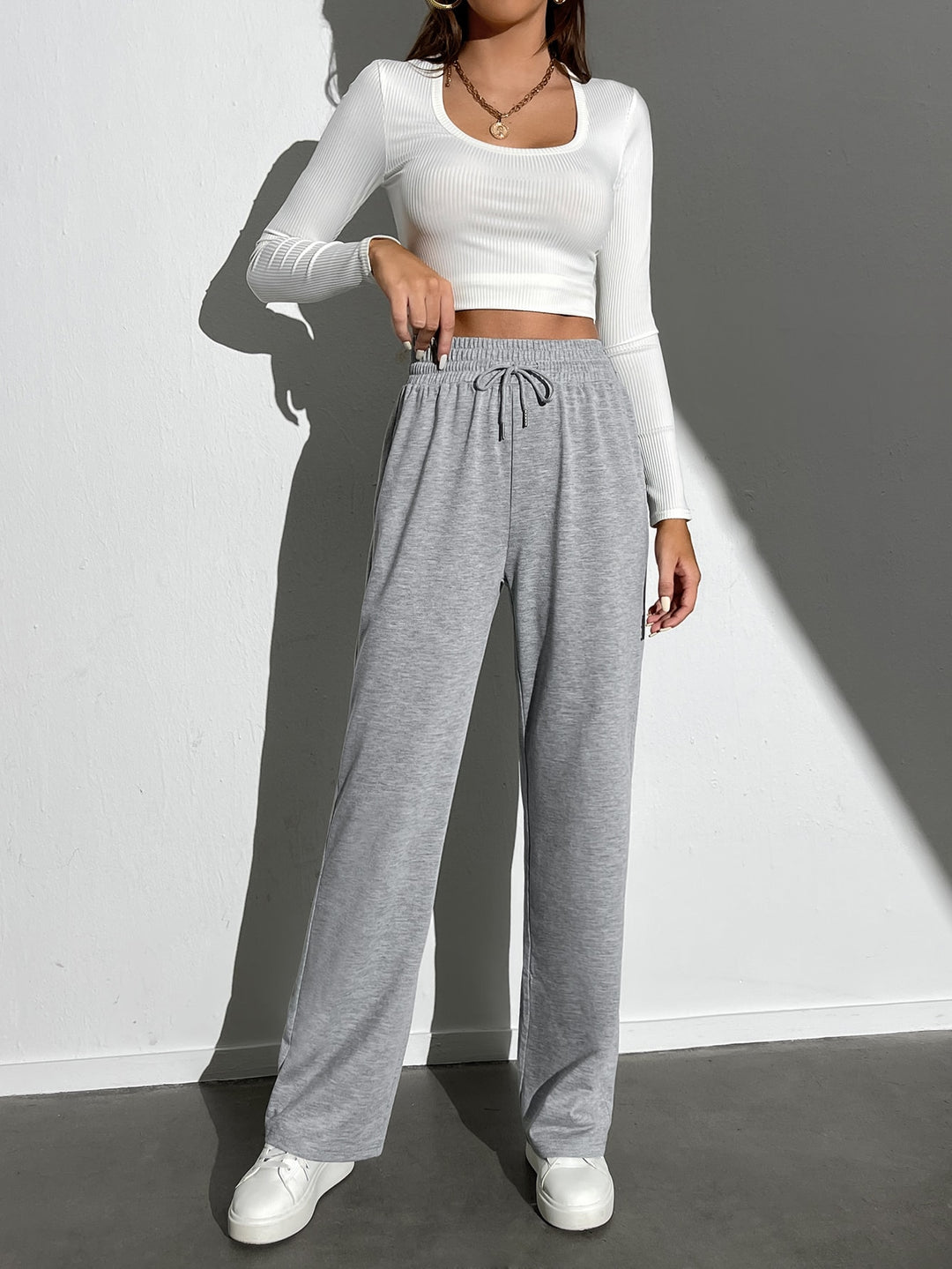 Pantaloni SHEIN, gri