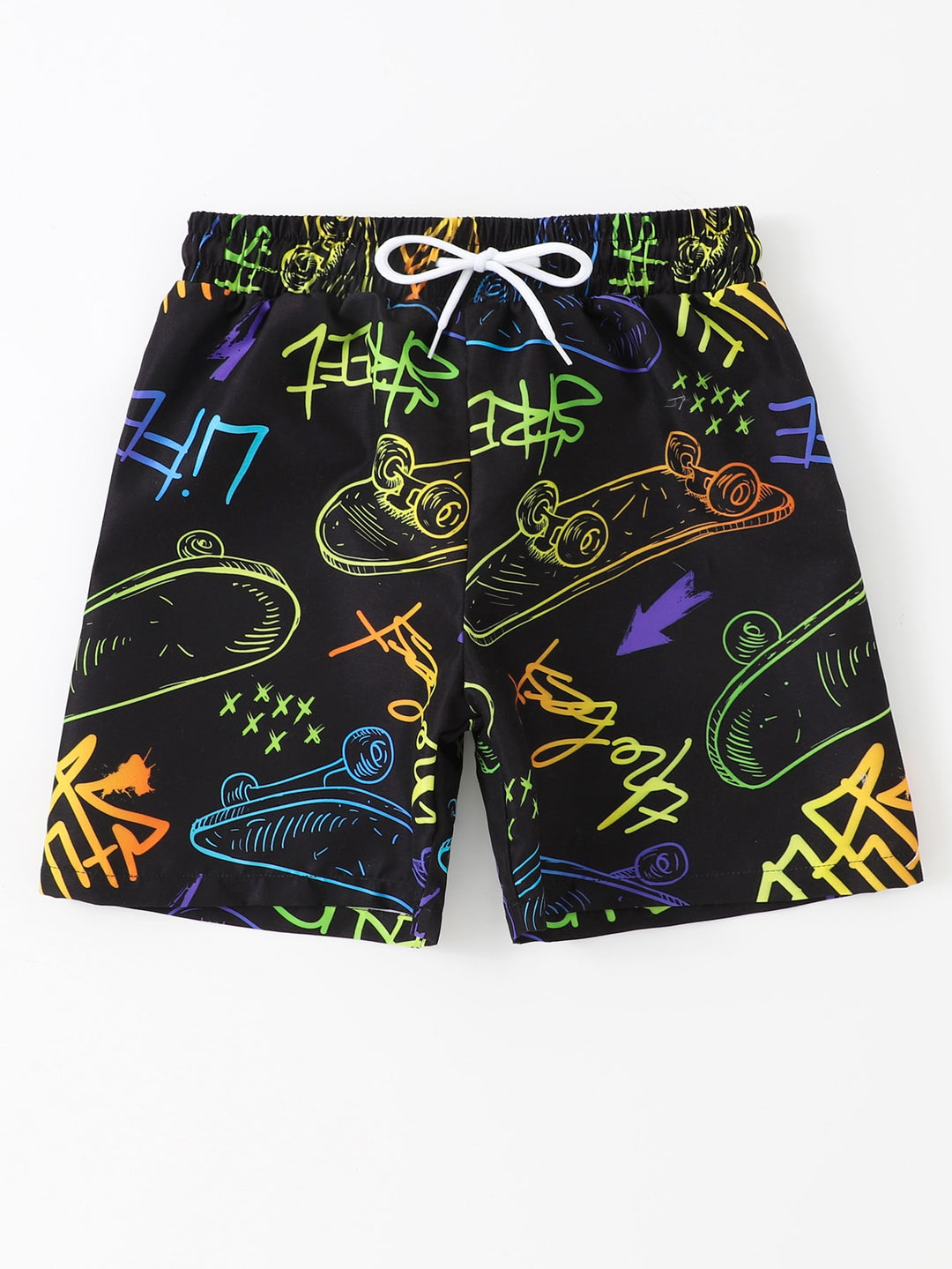 Short de baie SHEIN, negru