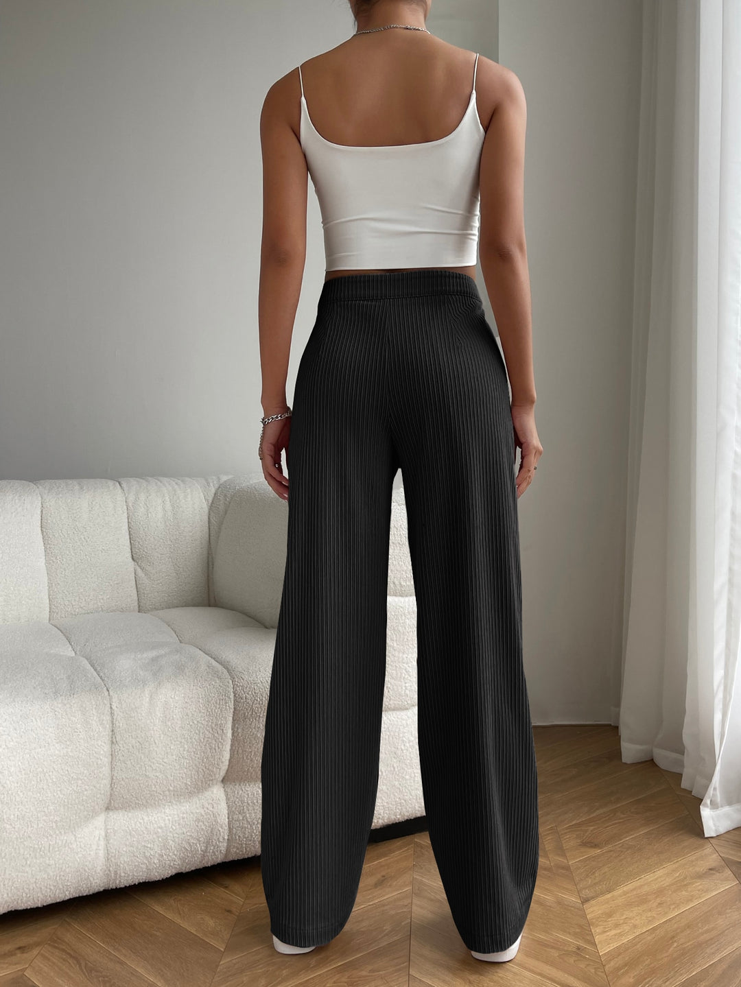 Pantaloni SHEIN, negru
