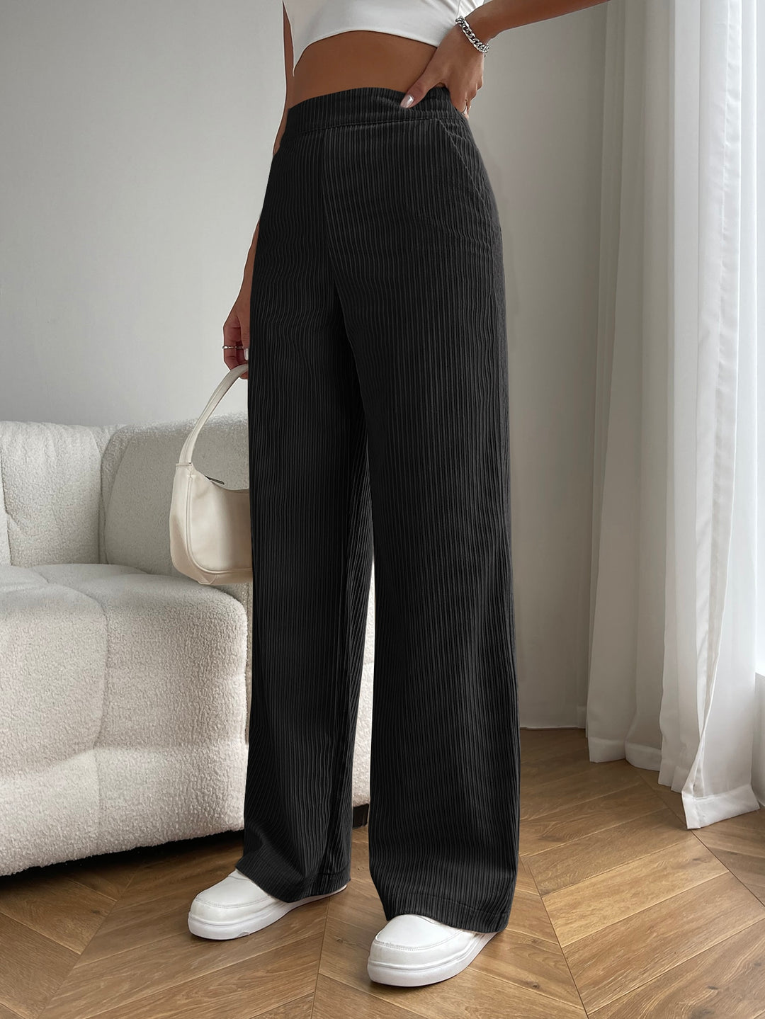 Pantaloni SHEIN, negru