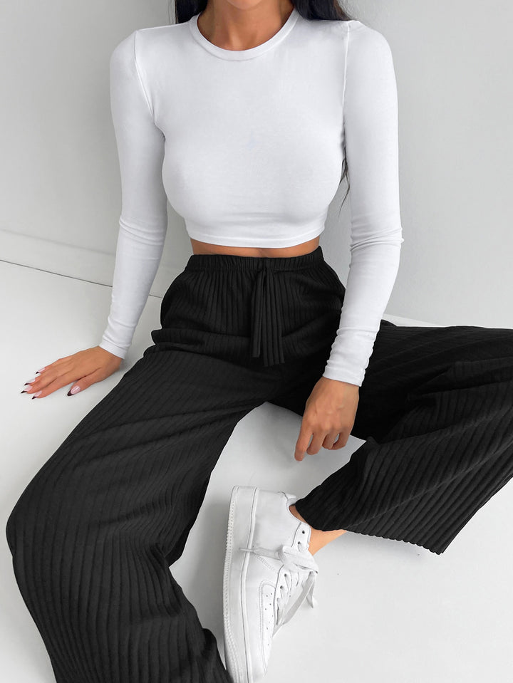 Pantaloni SHEIN, negru