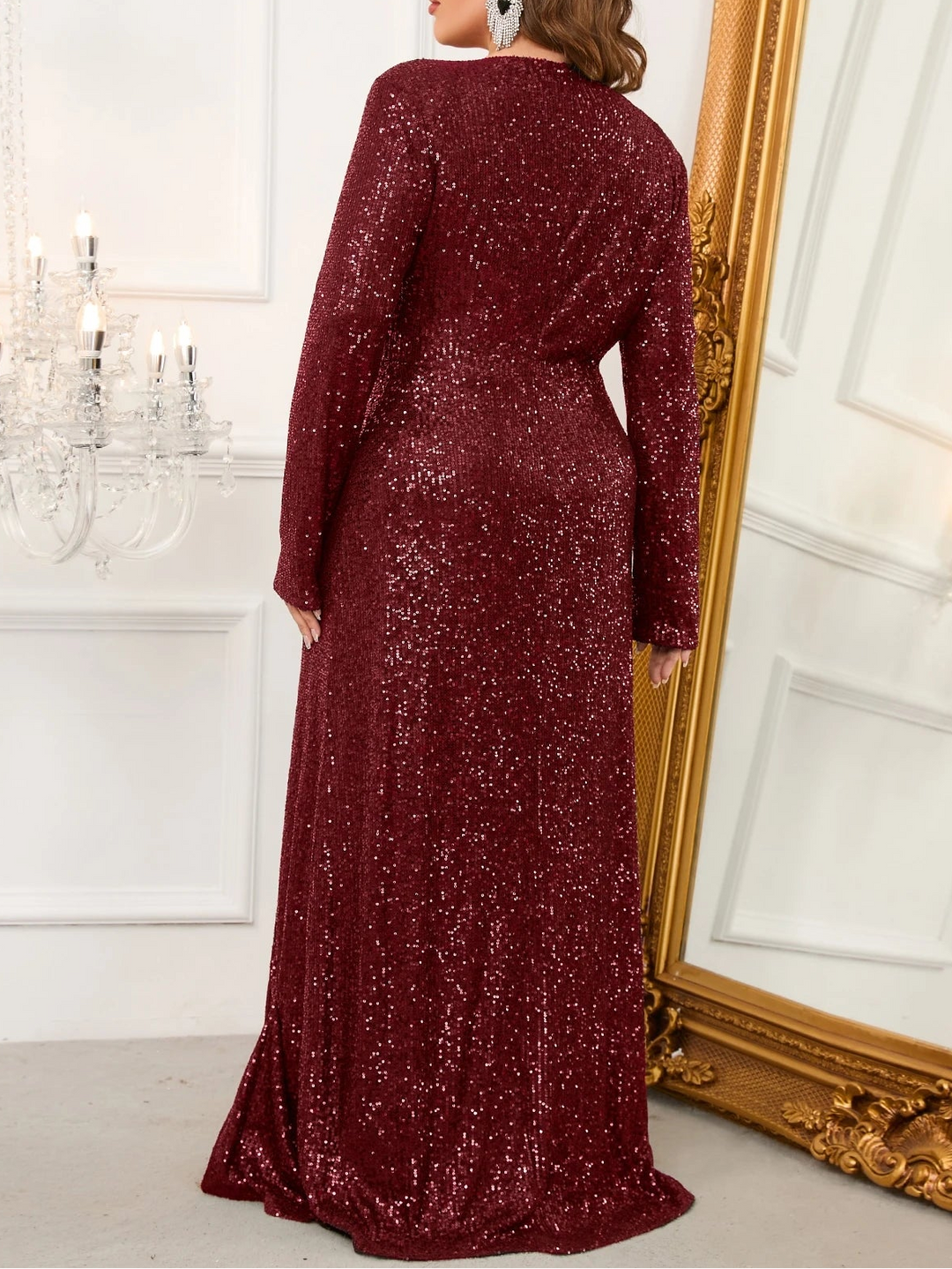 Rochie maxi SHEIN, vișiniu