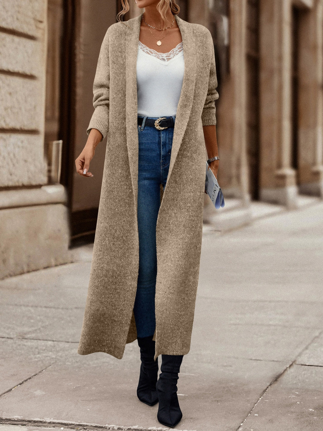 Cardigan SHEIN, kaki