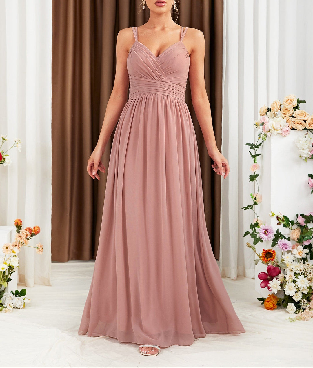 Rochie maxi SHEIN, roz