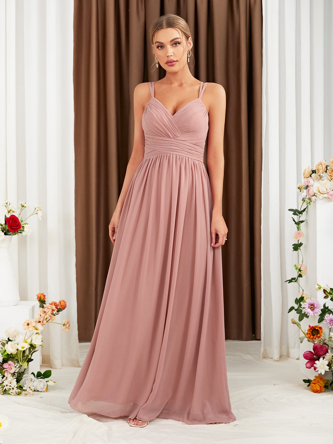 Rochie maxi SHEIN, roz