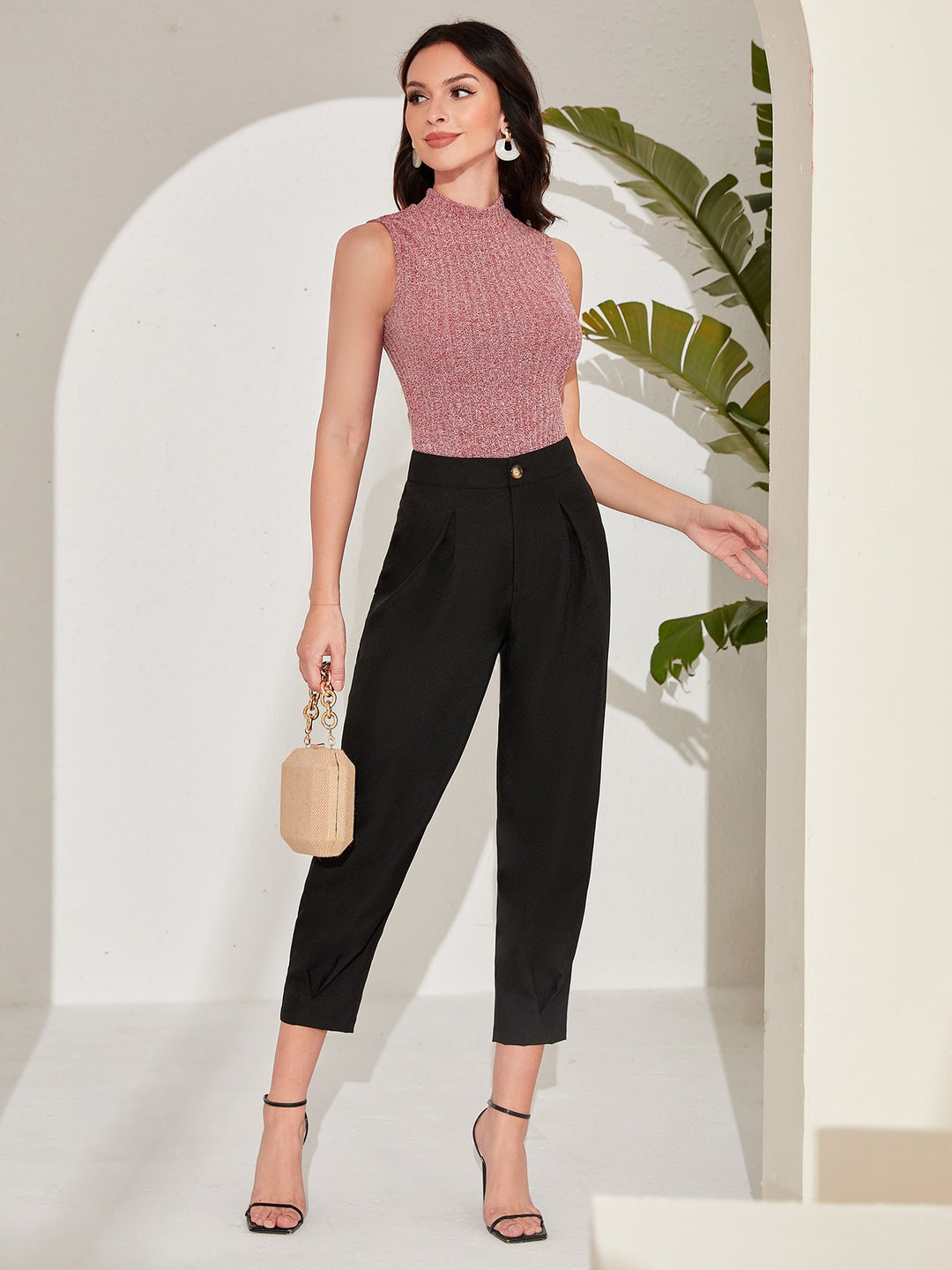 Pantaloni SHEIN, negru